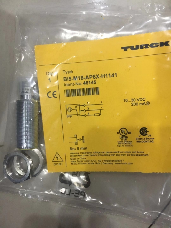 德國TURCK電感式傳感器，常用數據